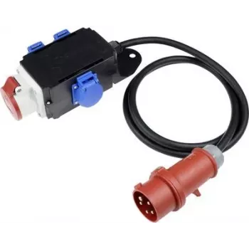 Elektroadapter AS Schwabe MIXO 61520 — CEE-Stecker 3x400V auf 3x230V
