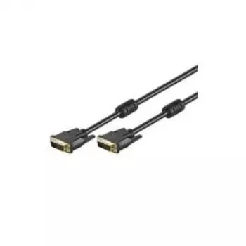 Wentronic Goobay DVI-D FullHD Kabel Dual Link, Schwarz, 5 m - 93112