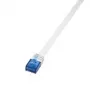 Netzwerkkabel LogiLink 0,25m RJ45 Cat6 Weiß