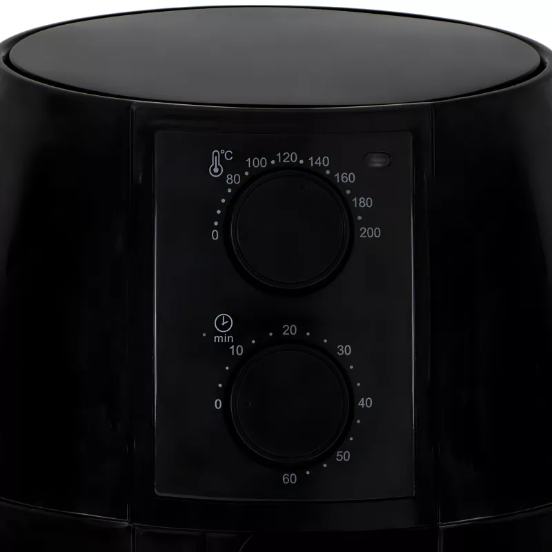 Heißluftfritteuse Adler AD 6312 — 2,5 L, 1600 W, schwarz, 80–200 °C, 60-Minuten-Timer