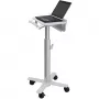 Ergotron StyleView Laptop-Wagen, SV10 – Wagen für Notebook – medizinisch – Metall – Weiß, Aluminium – Bildschirmgröße: bis 43,2 cm (bis 43,20 cm (17)) (SV10-1100-0)