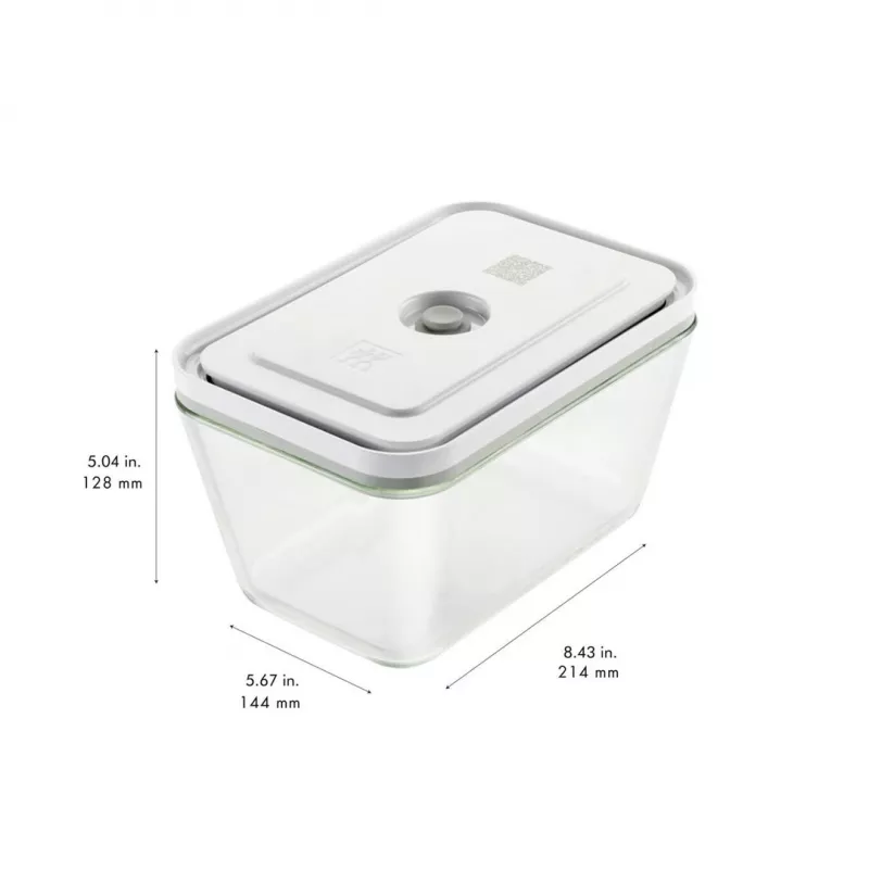 Frischhaltedose ZWILLING FRESH & SAVE Rechteckig Glas/Kunststoff-Set 3 Stück, 0,35/0,75/1,6 l, luftdicht, mikrowellen-/ofengeeignet/kühlschranktauglich