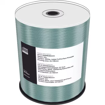 CD-R MediaRange MR203 700 MB 52x Inkjet Printable 100 Stück