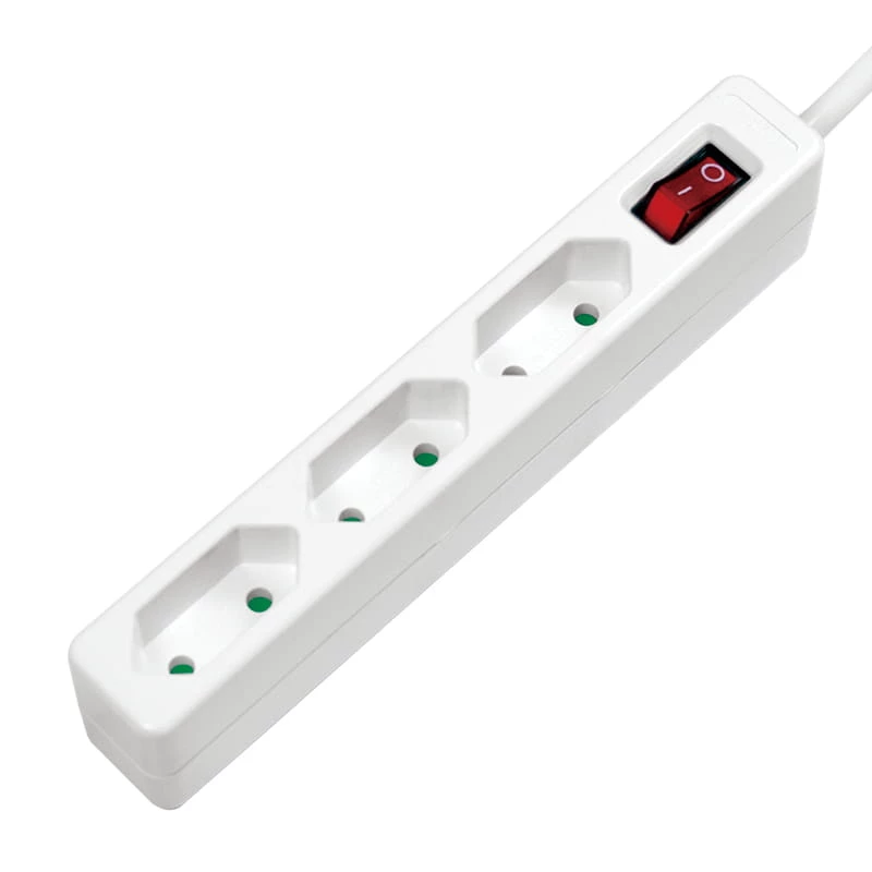 Power Extension LogiLink LPS230 1,5 m 3 AC-Ausgänge Innenbereich Weiß