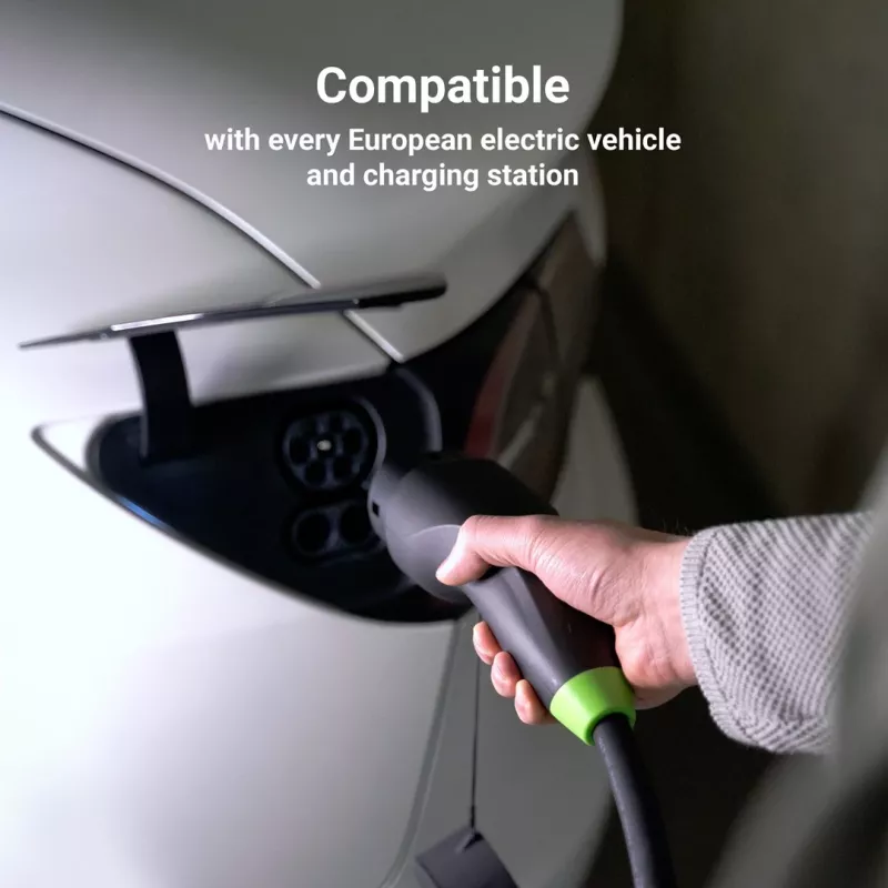 Ladekabel Grün Cell EVKABGC03 — Typ 2, 5 m, 11 kW, für Elektrofahrzeuge