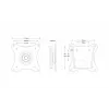 TV-Halterung Edbak GD03 73,7 cm 10 kg Schwarz