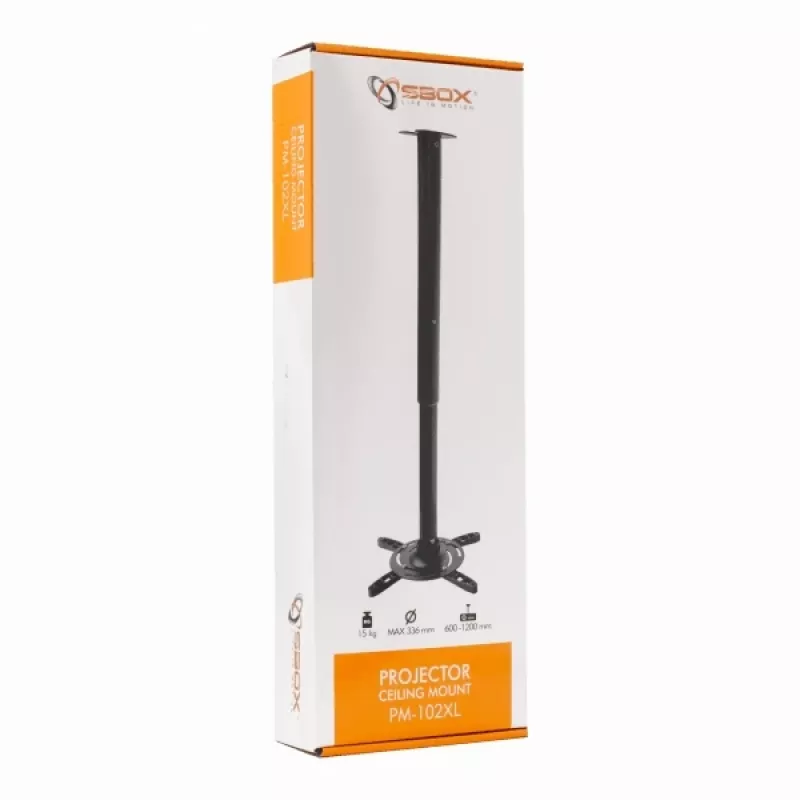 Sbox Projektor-Deckenhalterung max336mm 15kg PM-102XL