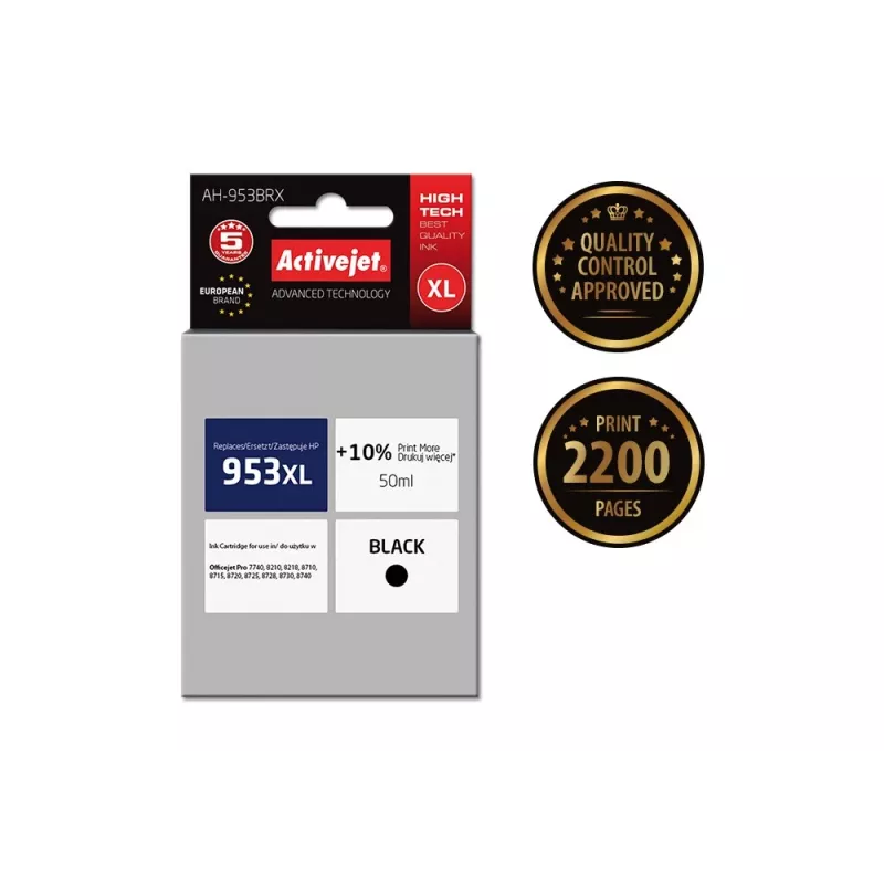Cartridge Activejet AH-953BRX Ersatz 953XL Schwarz