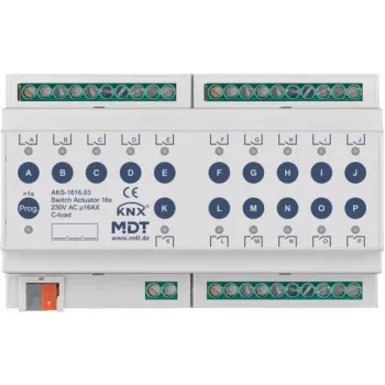 MDT Schaltaktor AKS-1616.03 16f. 8TE REG 16A 230VAC