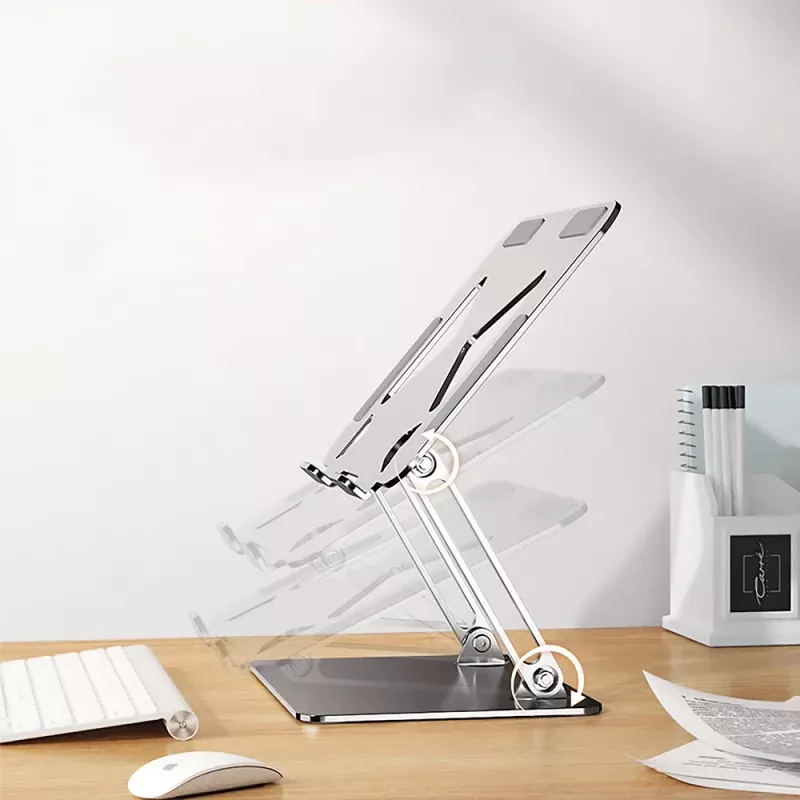 Laptop-Ständer MEDIA-TECH MT2661 — höhenverstellbar, faltbares Aluminium-Design für Notebooks bis 17 Zoll