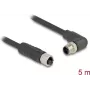 DeLOCK Sensor-/Aktorleitung 80531 5 m RST M12 Schwarz