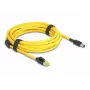 Netzwerkkabel DeLOCK 81253 Schwarz Gelb 5m Cat6