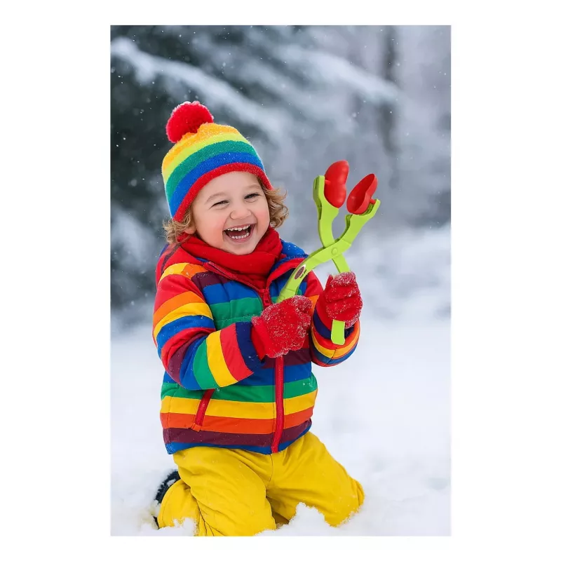 Schneeballformer-Schaufel Jamara Snow Play 2in1 — Herz- und Sternform, ab 3 Jahren, mehrfarbig