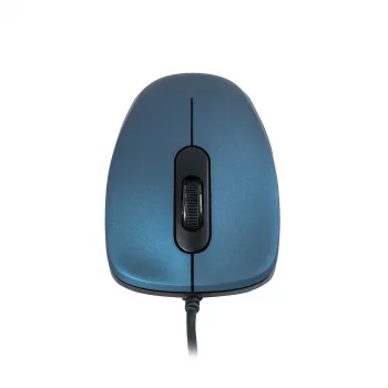 ModeCom MC-M10S - Maus - Optisch - 3 Tasten - Kabelgebunden - USB - Blau