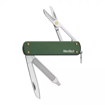 Multi-Tool-Messer Nextool NE0143 – kompaktes klappbares Multitool mit Zange, Klingen, Schraubendreher, grün, Edelstahl, 64,5×152 mm, 29 g