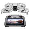 Drohne DJI Flip 4 mit 48 MP Kamera, 4K (3840x2160), 3110 mAh Akku, 16 m/s, 14.000 m Reichweite, 4 Rotoren, 0,249 kg, Schwarz/Weiß