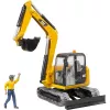 Brudder CAT Mini-Bagger mit Arbeiter