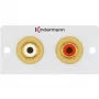 Steckdoseneinsatz 2 x RCA Kindermann 7444000510