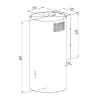 Dunstabzugshaube AKPO WK-4 BALMERA WL schlank WEISS SEIDENMATT T450 M3