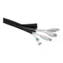 Wentronic Goobay Kabelschlauch, Schwarz – 1,8 m flexibler und montagefreundlicher Kabelschlauch (51919)