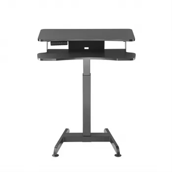 Maclean MC-835 Tragbarer elektrisch höhenverstellbarer Schreibtisch 72 – 122 cm, max. 37 kg, Bedienfeld, Sitz-Steh-Arbeitsplatz