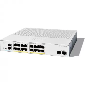 Managed Switch Cisco Catalyst 1300-16P-2G 16 Port GE PoE 2x1GE SFP