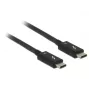USB-Kabel DeLOCK 84844 USB 3.2 Gen 2 0,5 m USB C Schwarz