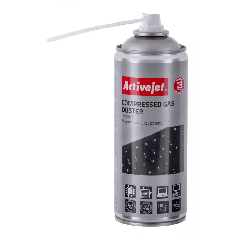 Druckluftreiniger ActiveJet AOC-200 – Gerätereinigungsspray, 400 ml, für Metall/Kunststoff, Elektronik
