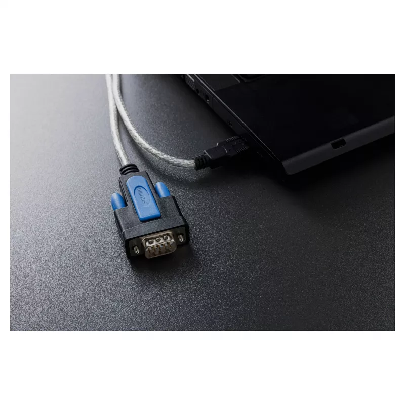 USB 2.0 auf RS232 Adapterkabel DIGITUS DA-70170, FTDI-Chipsatz, 1,8 m, USB Typ-A auf DB9