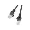 Netzwerkkabel LANBERG PCU5-10CC-0025-BK RJ-45 Cat5e U/UTP 0,25 m Schwarz
