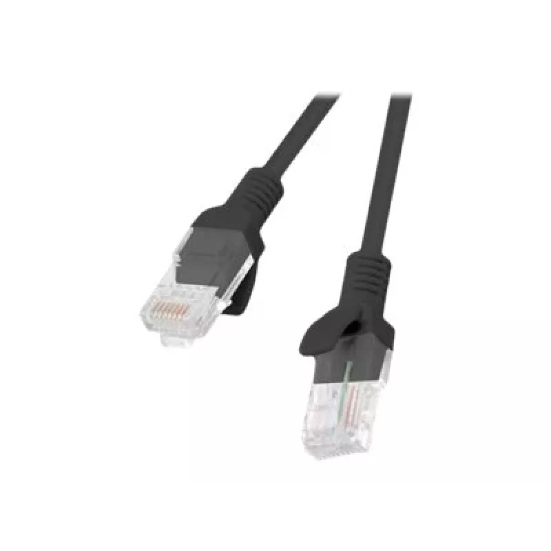 Netzwerkkabel LANBERG PCU5-10CC-0025-BK RJ-45 Cat5e U/UTP 0,25 m Schwarz