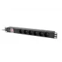 Rack PDU LANBERG PDU-06E-0200-IEC-BK 1U 10A 6x PL Stromverteilereinheit