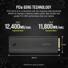 CORSAIR MP700 PRO - SSD - 1TB - intern - M.2 2280 - PCI Express 5,0 x4 (NVMe) - 256-Bit-AES (CSSD-F1000GBMP700PRO)