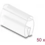 Kabelmarkierer DELOCK 80952, 50 Stück, für Kabel Ø 6–10 mm, transparent