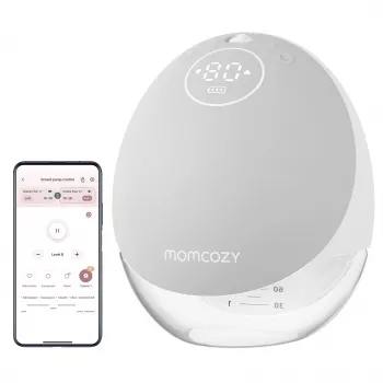 Milchpumpe Momcozy M9 single grau