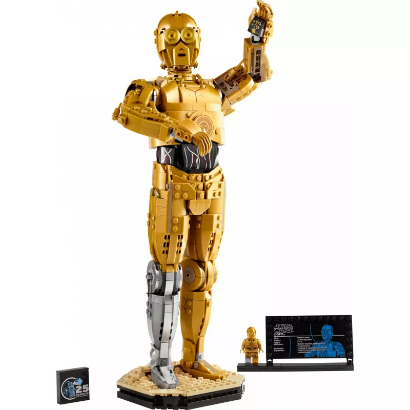 LEGO baubare Figur Star Wars C-3PO Modell 75398 — 1.138 Teile, 380 mm Display-Sammlerstück