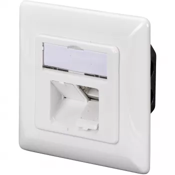 DIGITUS DN-9005-N - Anschlussdose, Unterputz - RJ-45 X 2 - RAL 9010 - 2 Ports (DN-9005-N)
