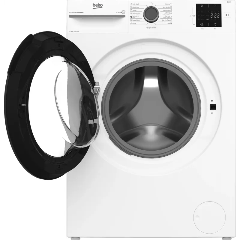 BEKO Waschmaschine BM1WFSU39223WA, 9 kg, Energieklasse B, 1200 U/min, Tiefe 54,6 cm