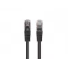 Ethernet-Patchkabel LANBERG Cat6 U/UTP PCF6-20CC-0100-BK, 1 m, schwarz, RJ-45, 250 MHz, CCA