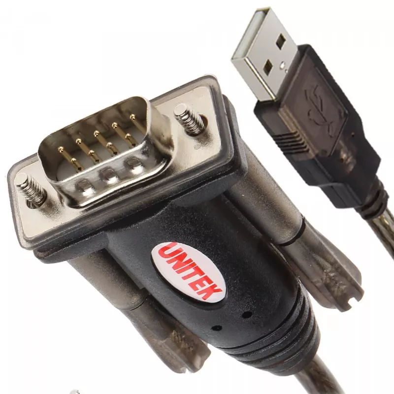 UNITEK Y-105A serielles Kabel Schwarz 1,5 m USB Typ-A DB-9
