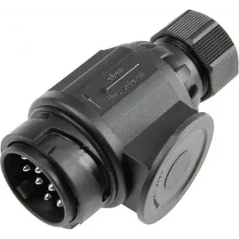 Anhängerstecker AS Schwabe 60464 — 13-poliger Zugsteckverbinder für Anhängerverkabelung