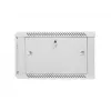 Lanberg Wandmontage-Schrankgehäuse 19 inch 6U 600x600mm grau (Glastür)