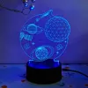 Manta SNL118RGB RGB 3D dekorative LED-Lampe