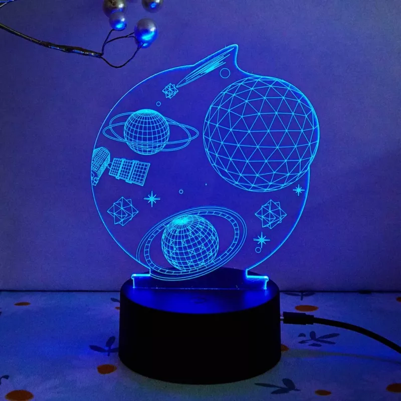 Manta SNL118RGB RGB 3D dekorative LED-Lampe