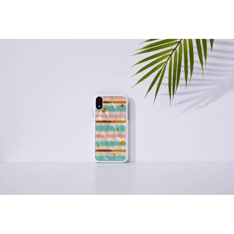 Handyhülle iKins für iPhone XR — mint-schwarze Schutzhülle