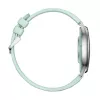 Smartwatch Colmi L28 – Silber-grünes Gehäuse mit grünem Lederarmband