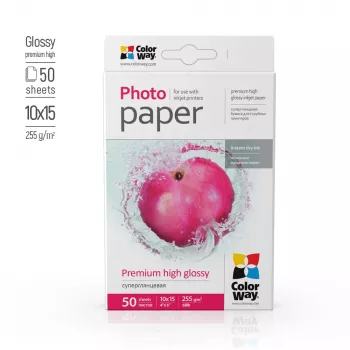 Fotopapier ColorWay PSG2550504R glänzend 255 g/m² 10x15 cm 50 Blatt