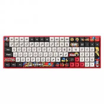 Tastatur Ducky IQUNIX F97 Graffiti Blaze Wireless Gaming Tastatur, RGB, Moonstone-Turbo-Switches