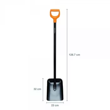Fiskars Solid Metal Schaufel mit D-Griff
