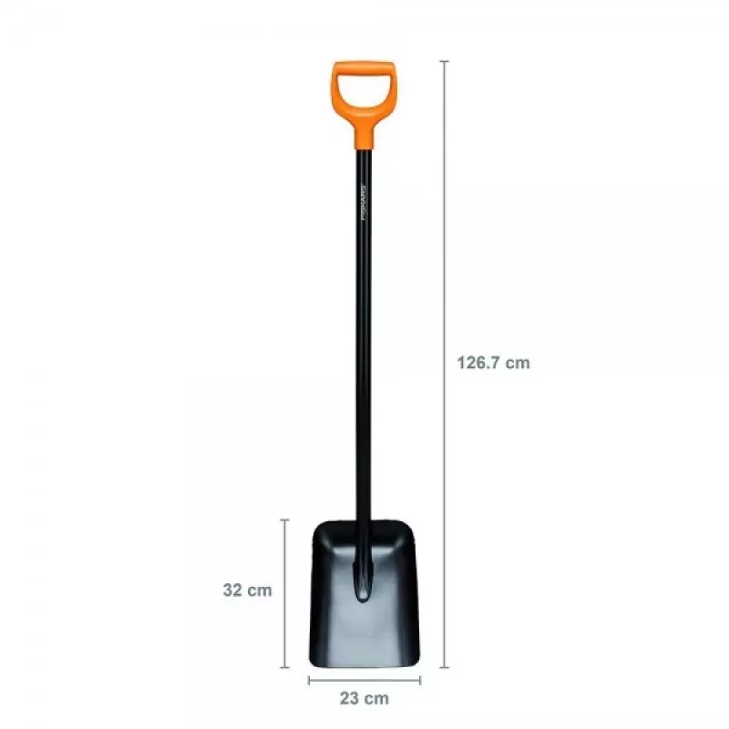 Fiskars Solid Metal Schaufel mit D-Griff